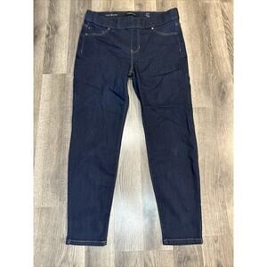 Liverpool Denim Skinny Legging Blue Pull-On Jeans, Elastic Waist, Womens 14/32